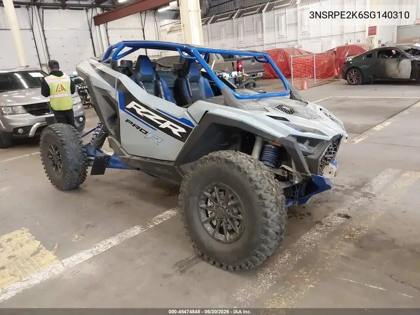 2025 Polaris Rzr Pro R Sport VIN: 3NSRPE2K6SG140310 Lot: 45474848