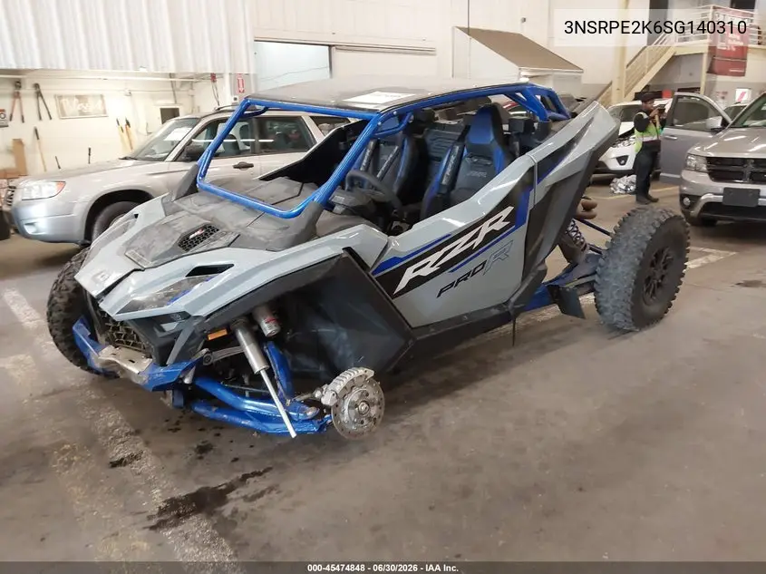 2025 Polaris Rzr Pro R Sport VIN: 3NSRPE2K6SG140310 Lot: 45474848