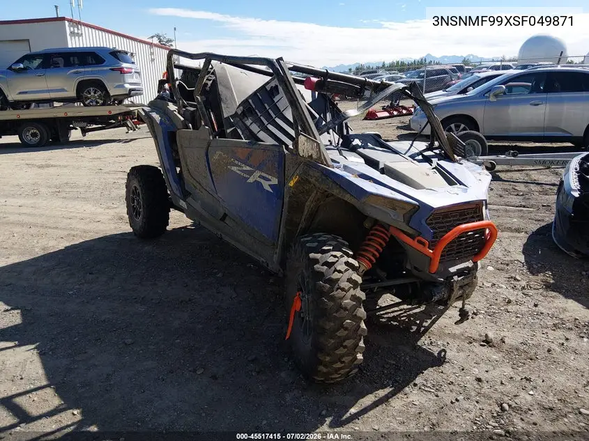 2025 Polaris Rzr Xp 4 1000 Ultimate VIN: 3NSNMF99XSF049871 Lot: 45517415