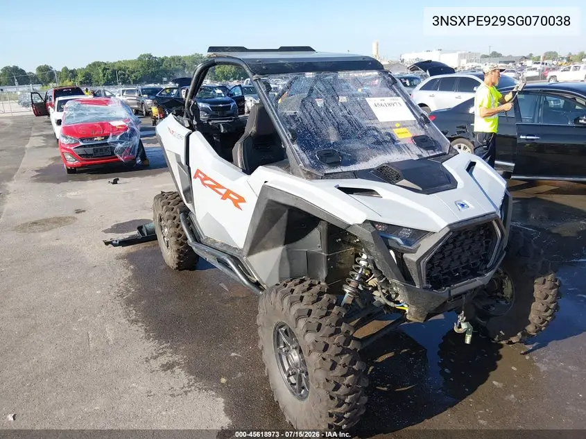 2025 Polaris Rzr Pro Xp Sport VIN: 3NSXPE929SG070038 Lot: 45618973