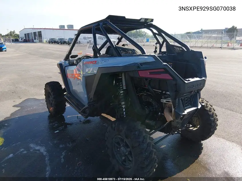 2025 Polaris Rzr Pro Xp Sport VIN: 3NSXPE929SG070038 Lot: 45618973