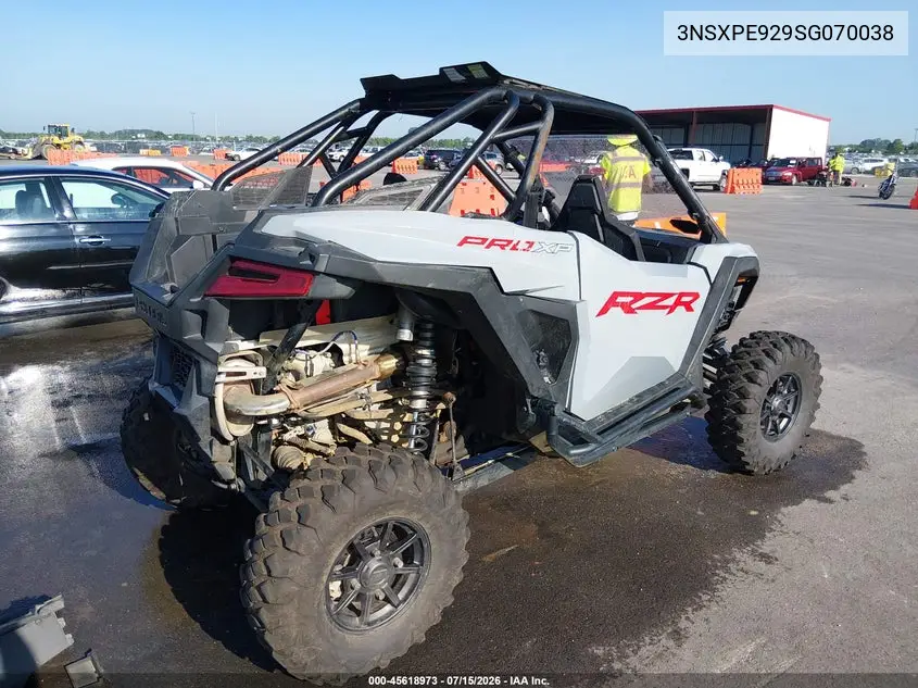 2025 Polaris Rzr Pro Xp Sport VIN: 3NSXPE929SG070038 Lot: 45618973