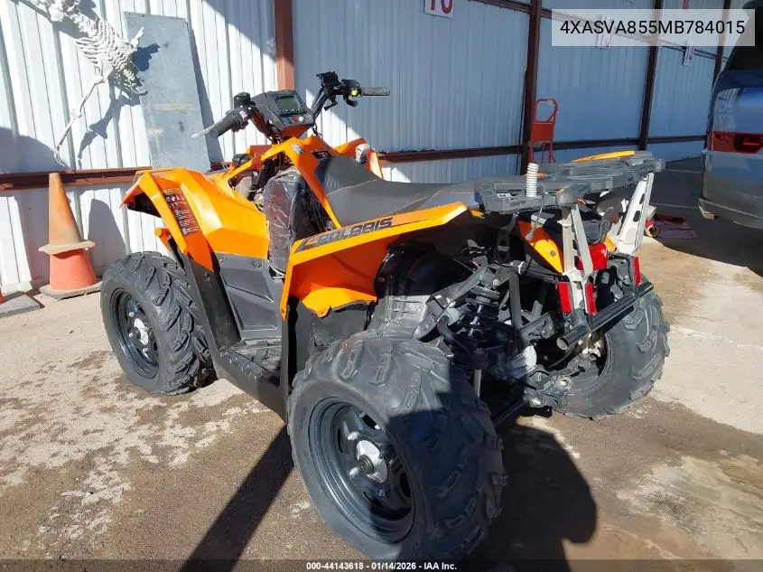 2021 Polaris Scrambler 850 VIN: 4XASVA855MB784015 Lot: 44143618
