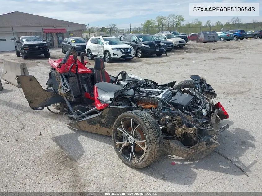 2015 Polaris Slingshot VIN: 57XAAPFA0F5106543 Lot: 45087848