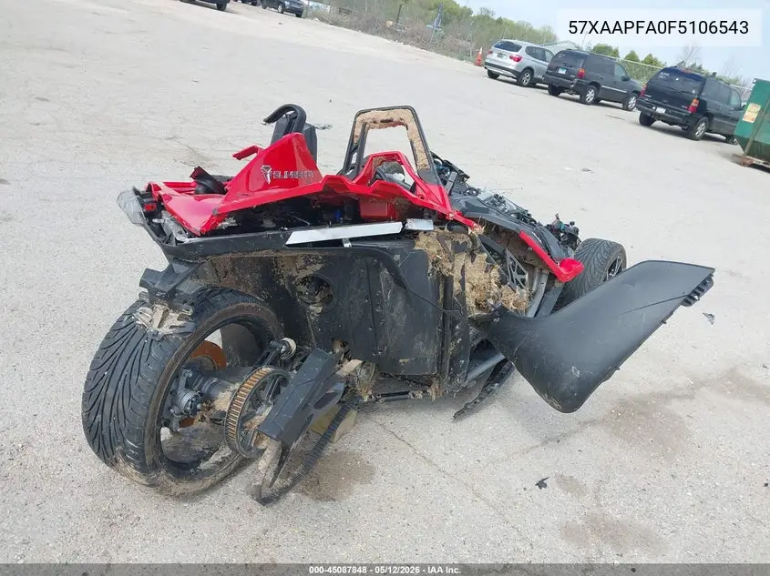 2015 Polaris Slingshot VIN: 57XAAPFA0F5106543 Lot: 45087848