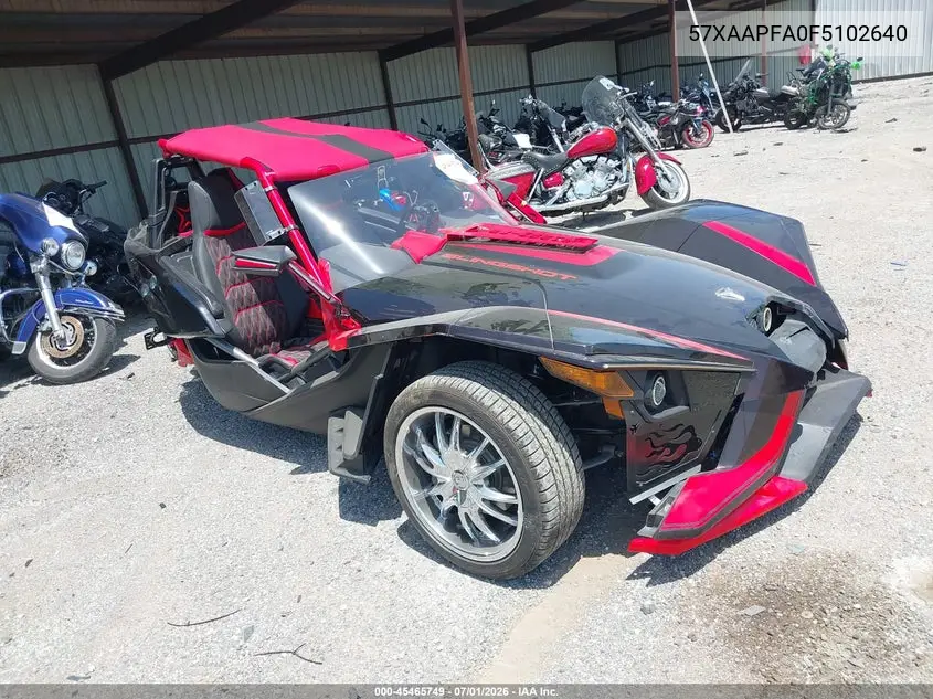 2015 Polaris Slingshot Sl VIN: 57XAAPFA0F5102640 Lot: 45465749