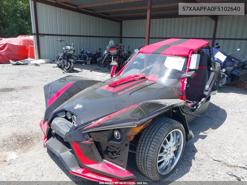 2015 Polaris Slingshot Sl VIN: 57XAAPFA0F5102640 Lot: 45465749