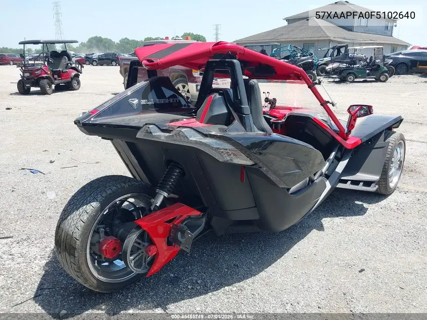 2015 Polaris Slingshot Sl VIN: 57XAAPFA0F5102640 Lot: 45465749