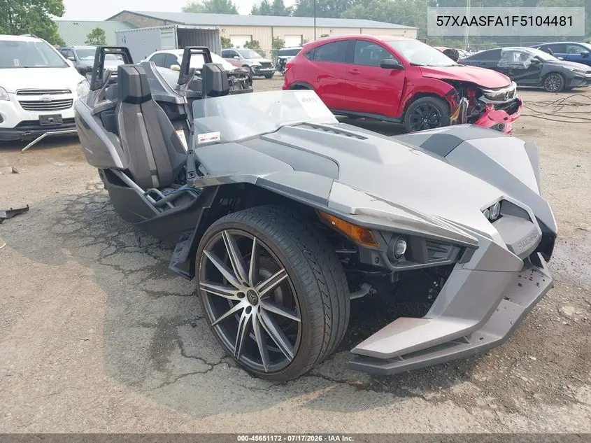 2015 Polaris Slingshot VIN: 57XAASFA1F5104481 Lot: 45651172