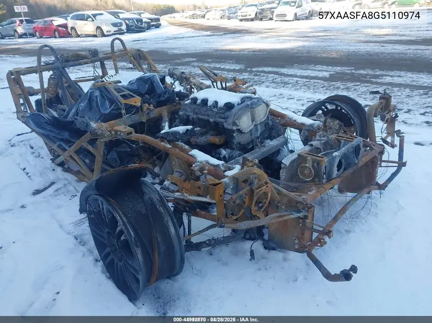 2016 Polaris Slingshot VIN: 57XAASFA8G5110974 Lot: 44992870