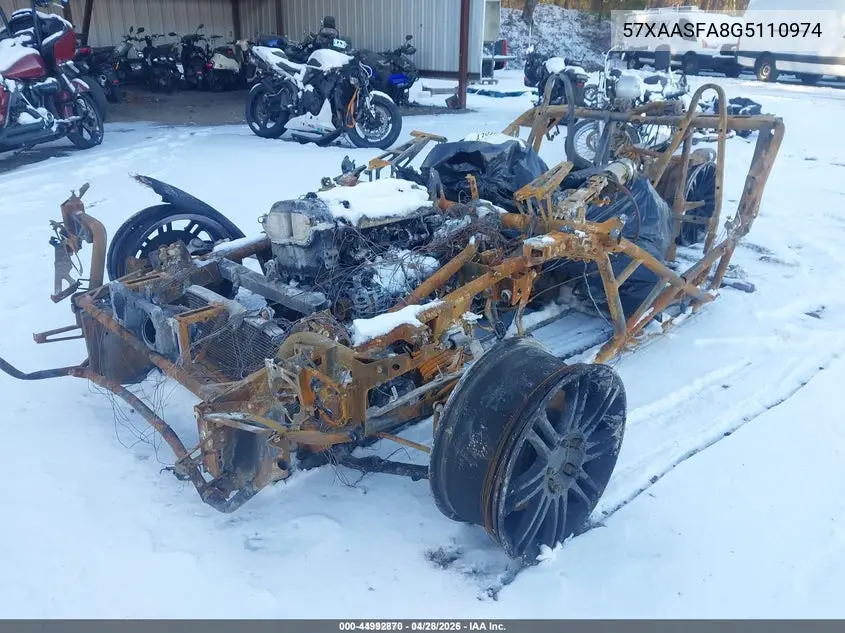2016 Polaris Slingshot VIN: 57XAASFA8G5110974 Lot: 44992870