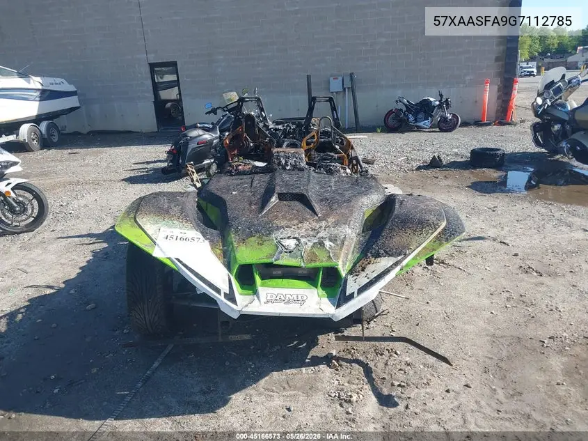 2016 Polaris Slingshot VIN: 57XAASFA9G7112785 Lot: 45166573
