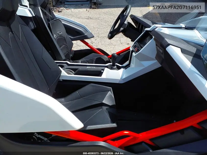 2016 Polaris Slingshot Sl VIN: 57XAAPFA2G7116951 Lot: 45393373