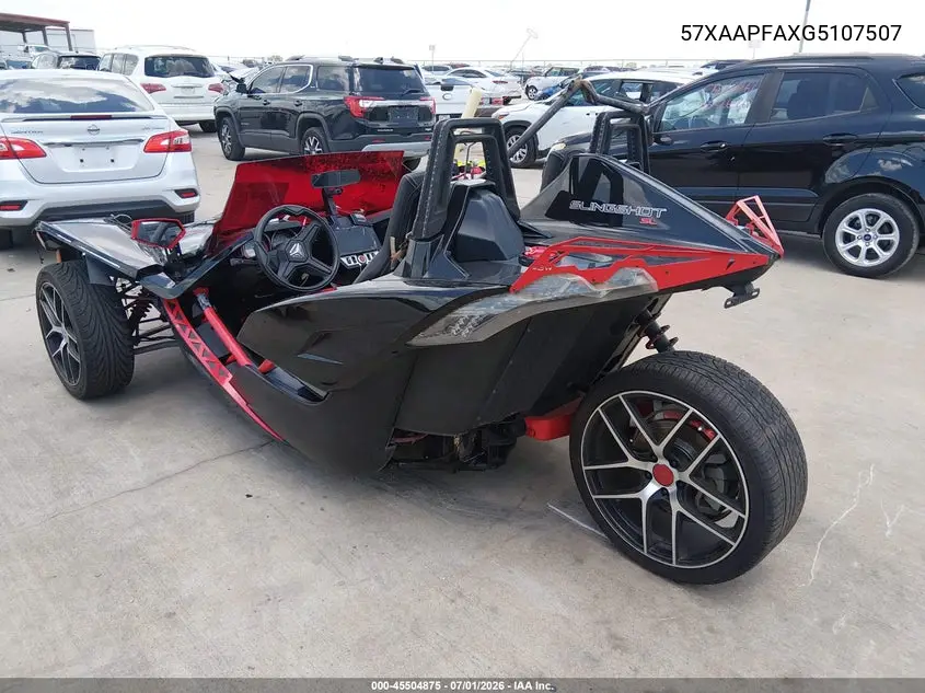 2016 Polaris Slingshot Sl VIN: 57XAAPFAXG5107507 Lot: 45504875