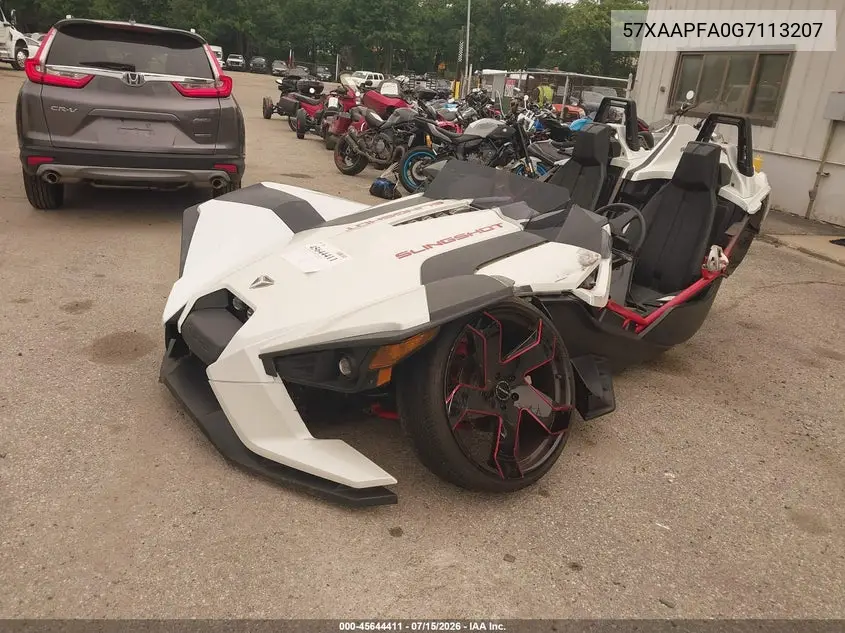 2016 Polaris Slingshot Sl VIN: 57XAAPFA0G7113207 Lot: 45644411