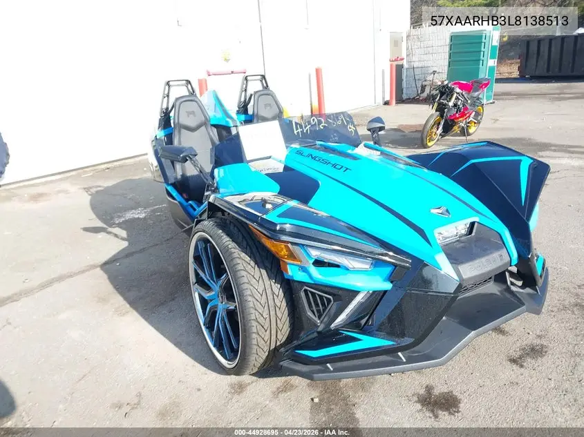2020 Polaris Slingshot R VIN: 57XAARHB3L8138513 Lot: 44928695