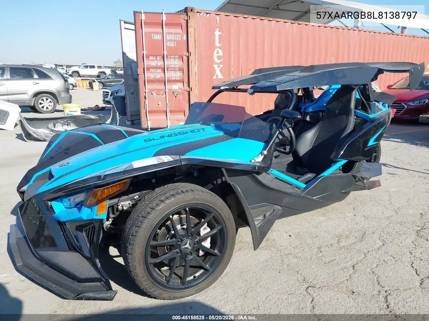 2020 Polaris Slingshot VIN: 57XAARGB8L8138797 Lot: 45158528