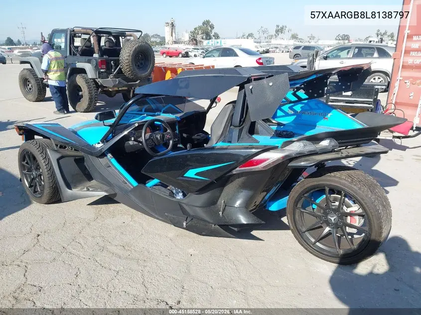 2020 Polaris Slingshot VIN: 57XAARGB8L8138797 Lot: 45158528