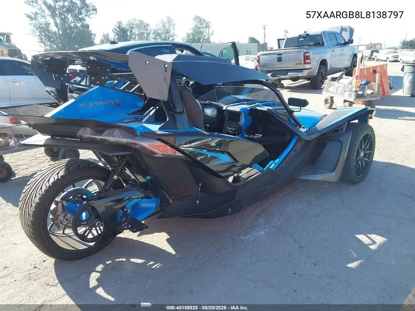 2020 Polaris Slingshot VIN: 57XAARGB8L8138797 Lot: 45158528