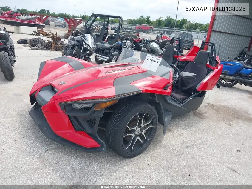 2020 Polaris Slingshot Sl VIN: 57XAAPHD4L8138025 Lot: 45159356