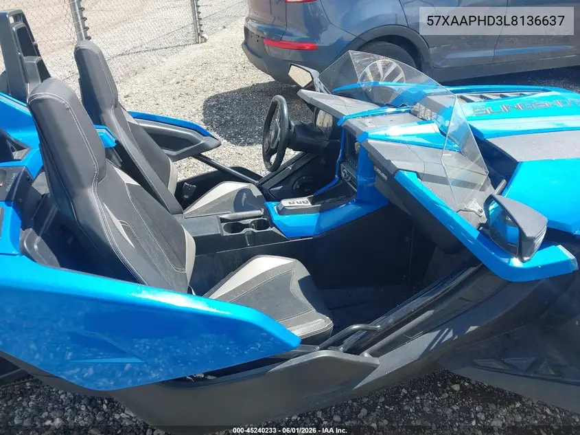 2020 Polaris Slingshot Sl VIN: 57XAAPHD3L8136637 Lot: 45240233