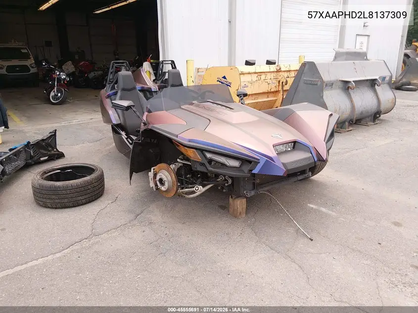 2020 Polaris Slingshot Sl VIN: 57XAAPHD2L8137309 Lot: 45555691