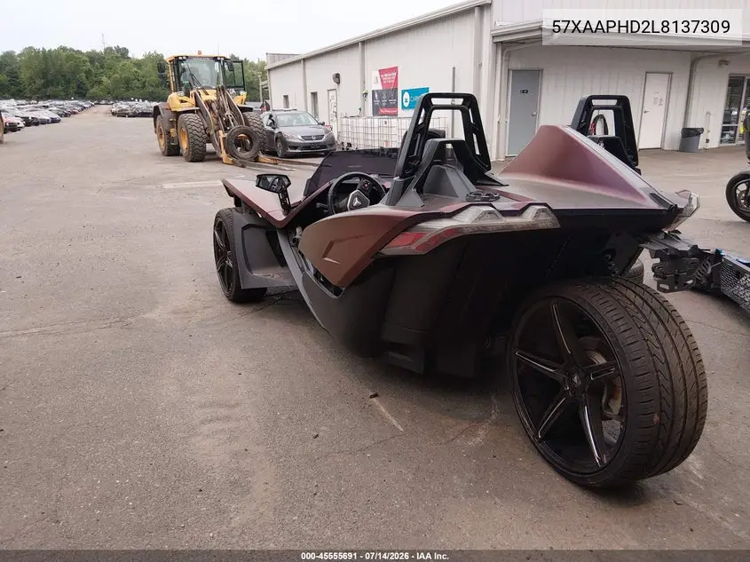 2020 Polaris Slingshot Sl VIN: 57XAAPHD2L8137309 Lot: 45555691