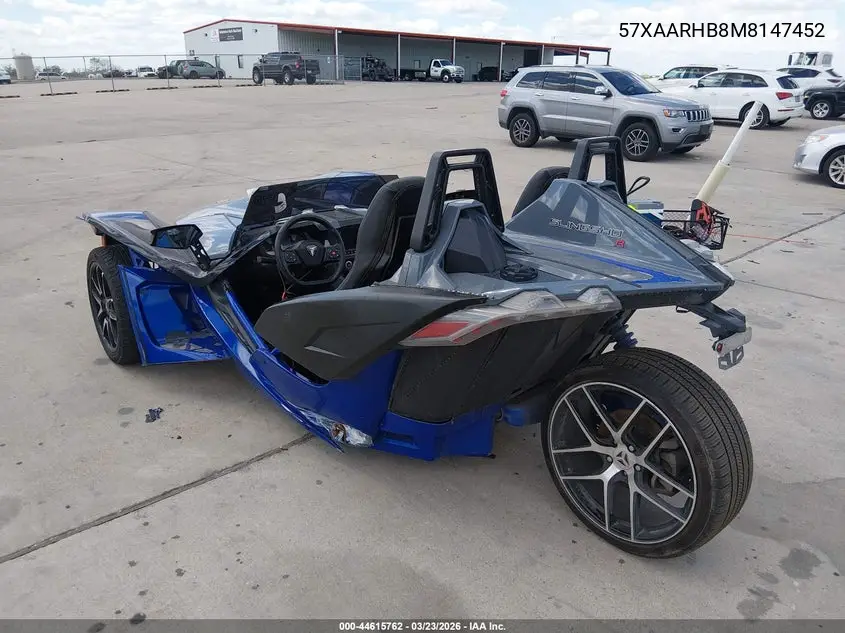 2021 Polaris Slingshot R/Le VIN: 57XAARHB8M8147452 Lot: 44615762