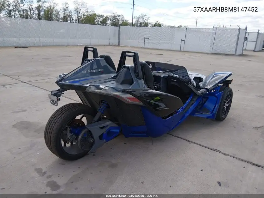 2021 Polaris Slingshot R/Le VIN: 57XAARHB8M8147452 Lot: 44615762