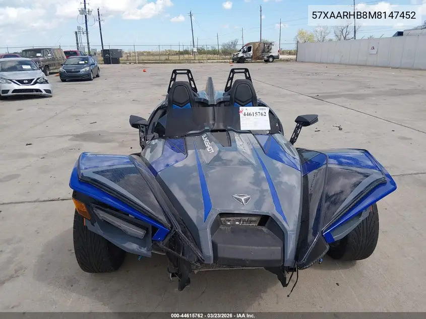 2021 Polaris Slingshot R/Le VIN: 57XAARHB8M8147452 Lot: 44615762