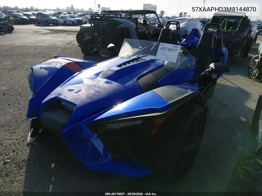2021 Polaris Slingshot VIN: 57XAAPHD3M8144870 Lot: 45176527
