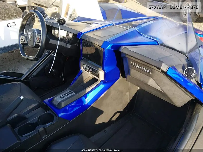 2021 Polaris Slingshot VIN: 57XAAPHD3M8144870 Lot: 45176527