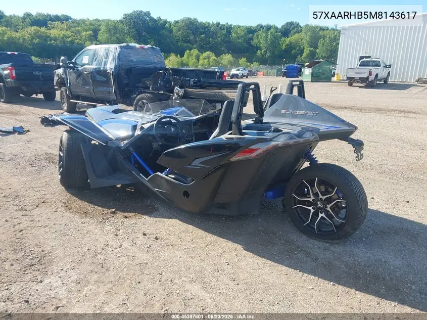 2021 Polaris Slingshot R/Le VIN: 57XAARHB5M8143617 Lot: 45397601