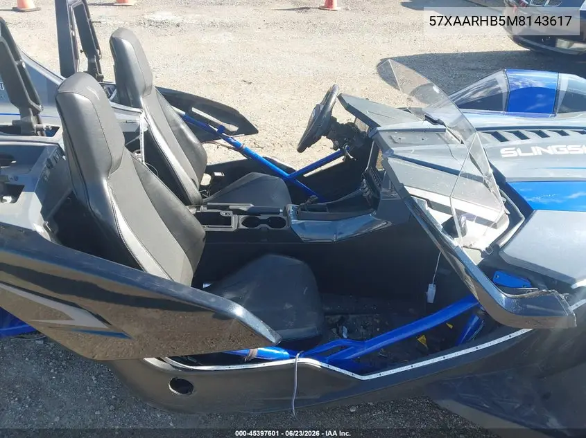 2021 Polaris Slingshot R/Le VIN: 57XAARHB5M8143617 Lot: 45397601