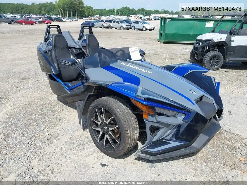 2021 Polaris Slingshot VIN: 57XAARGB1M8140473 Lot: 45538711