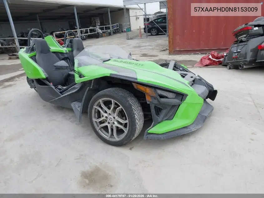 2022 Polaris Slingshot Sl VIN: 57XAAPHD0N8153009 Lot: 44179787