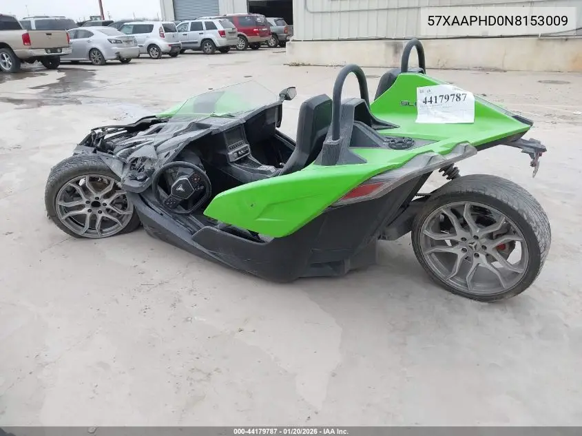 2022 Polaris Slingshot Sl VIN: 57XAAPHD0N8153009 Lot: 44179787