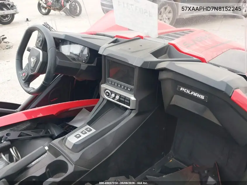 2022 Polaris Slingshot Sl VIN: 57XAAPHD7N8152245 Lot: 45037314
