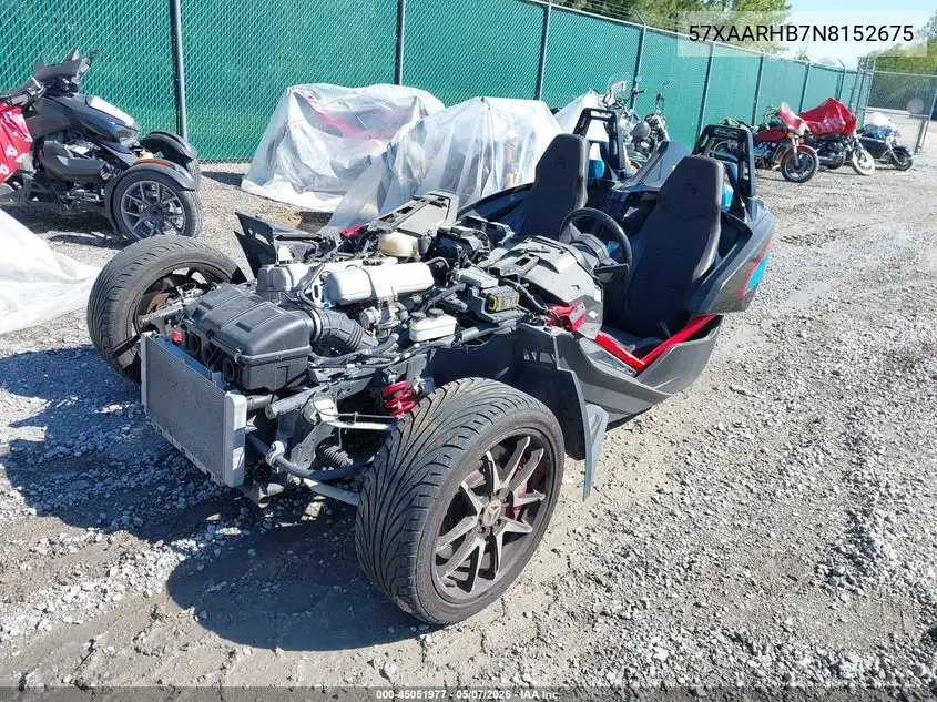 2022 Polaris Slingshot R VIN: 57XAARHB7N8152675 Lot: 45051977