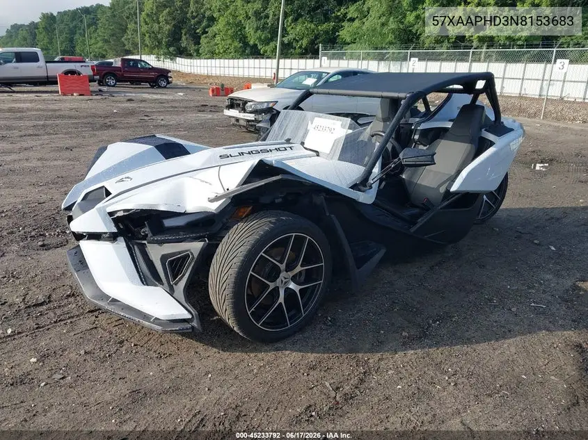 2022 Polaris Slingshot Sl VIN: 57XAAPHD3N8153683 Lot: 45233792