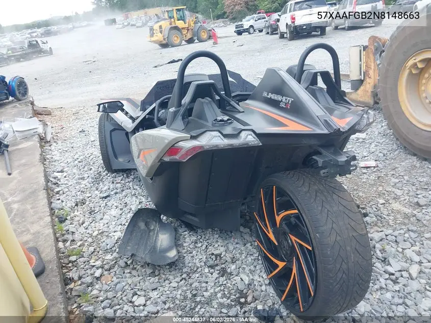 2022 Polaris Slingshot Slr VIN: 57XAAFGB2N8148663 Lot: 45244837