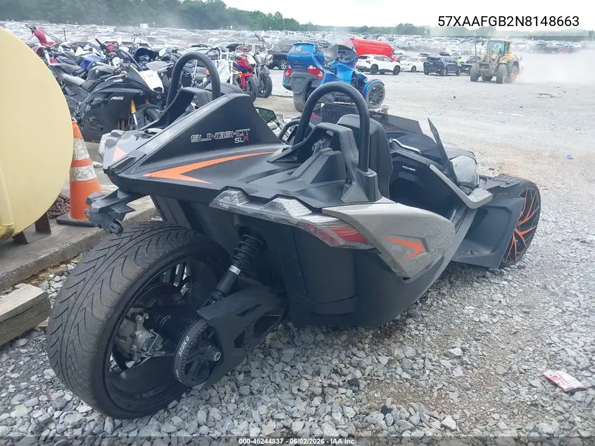 2022 Polaris Slingshot Slr VIN: 57XAAFGB2N8148663 Lot: 45244837