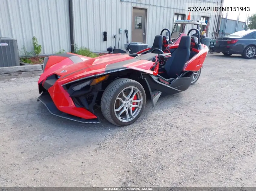 2022 Polaris Slingshot Sl VIN: 57XAAPHD4N8151943 Lot: 45444822