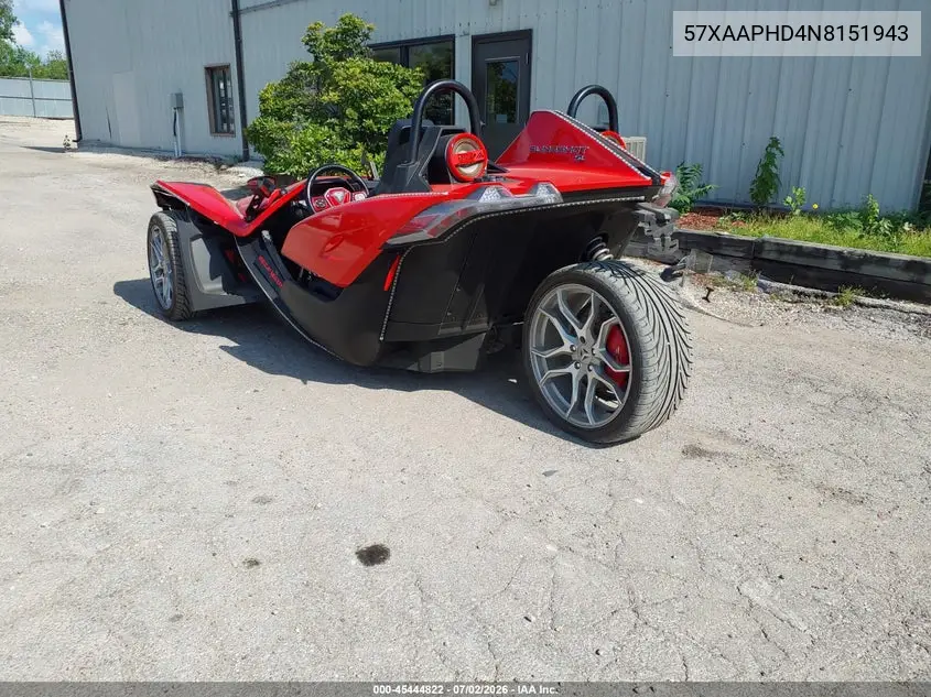 2022 Polaris Slingshot Sl VIN: 57XAAPHD4N8151943 Lot: 45444822