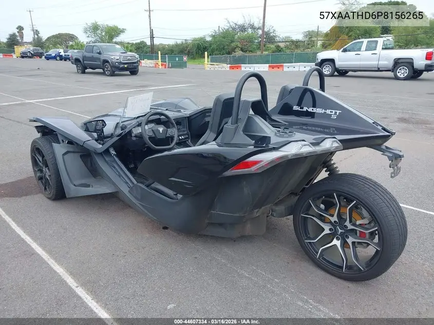 2023 Polaris Slingshot S With Technology Package VIN: 57XAATHD6P8156265 Lot: 44607334