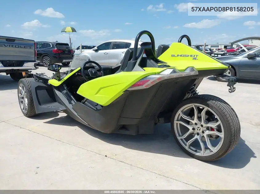 2023 Polaris Slingshot Sl VIN: 57XAAPGD8P8158205 Lot: 45502555