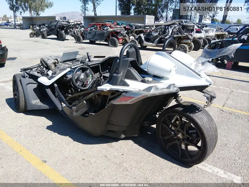 2023 Polaris Slingshot S VIN: 57XAASHD1P8160881 Lot: 45519488