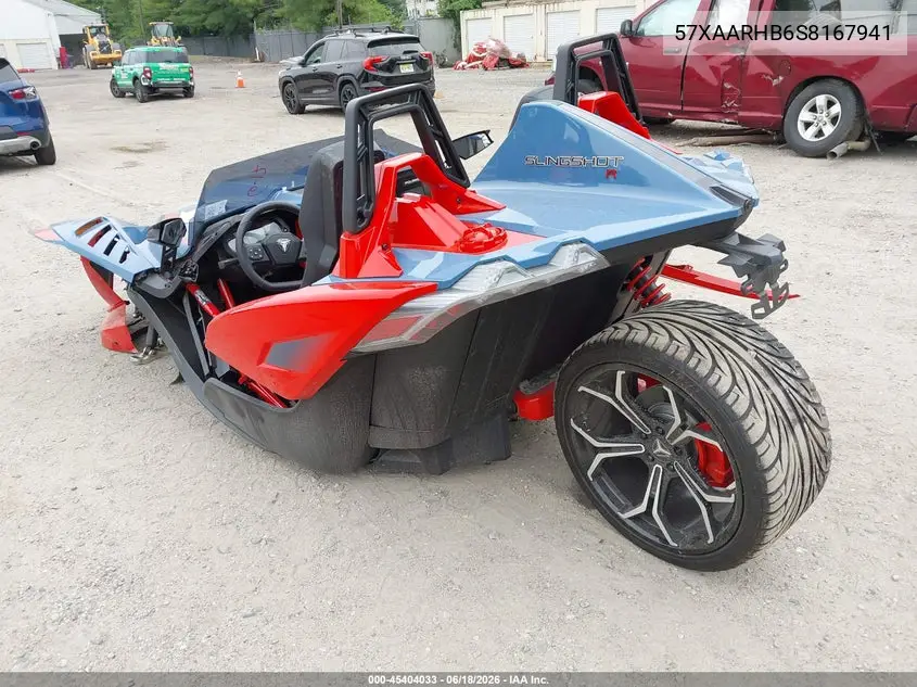2025 Polaris Slingshot R VIN: 57XAARHB6S8167941 Lot: 45404033