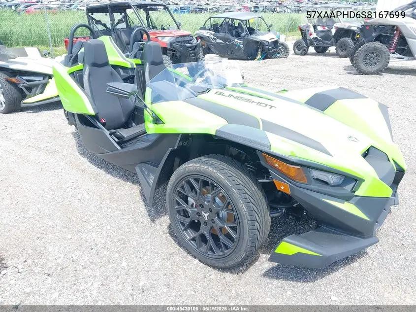 2025 Polaris Slingshot Sl VIN: 57XAAPHD6S8167699 Lot: 45430106