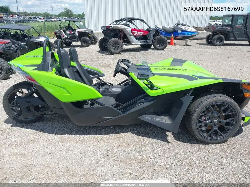 2025 Polaris Slingshot Sl VIN: 57XAAPHD6S8167699 Lot: 45430106